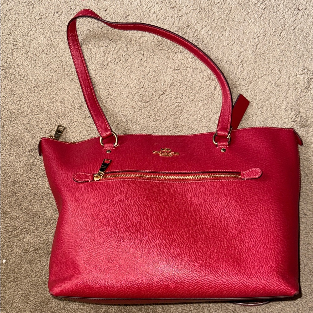 Coach Red Shoulder Bag